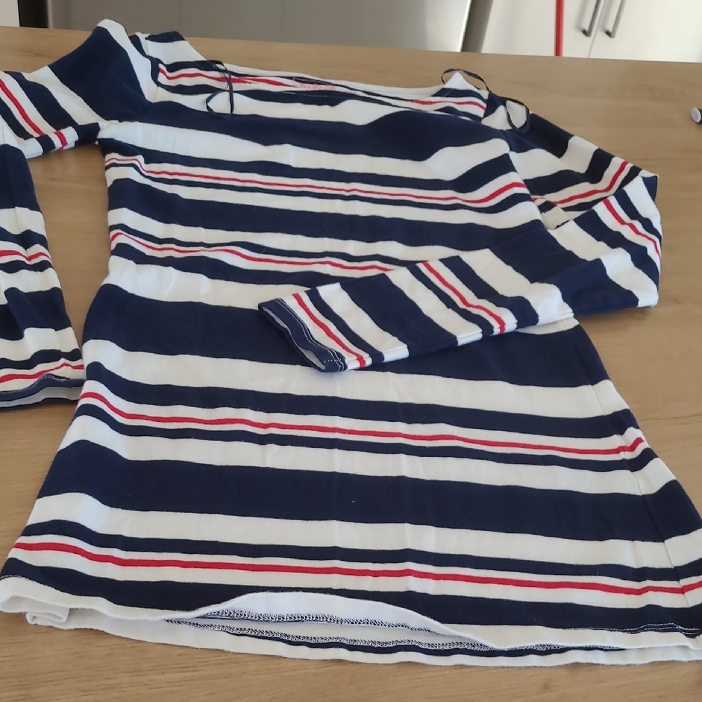 Striped Long Sleeve Dress By Twik Simons